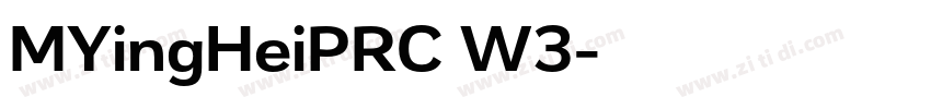 MYingHeiPRC W3字体转换